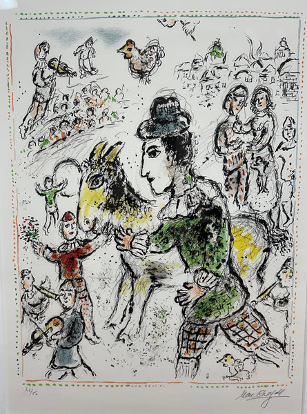 Marc Chagall "Clown a la chevre jaune"