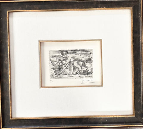 Pablo Picasso, "Joie Maternelle", etching