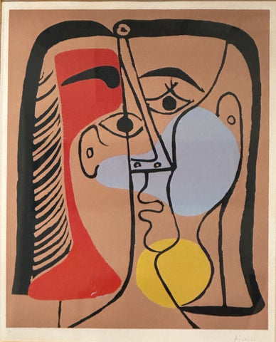 Pablo Picasso "Grand Tête, Portait of Jacqueline with sleek hair"