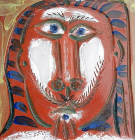 Pablo Picasso "Man's Head with Long Hair"