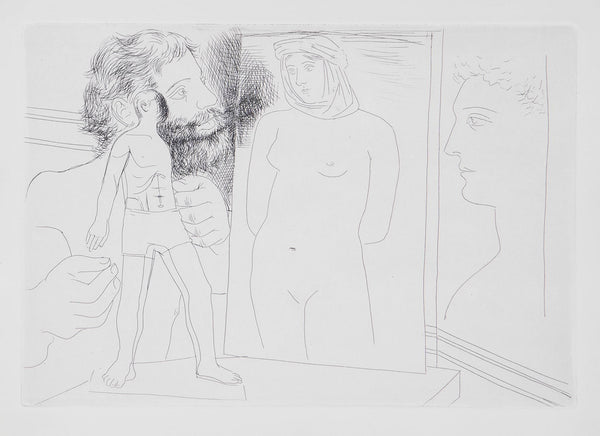 Pablo Picasso "Sculpteur modelant" from "Le Chef-d'Euvre Inconnu"