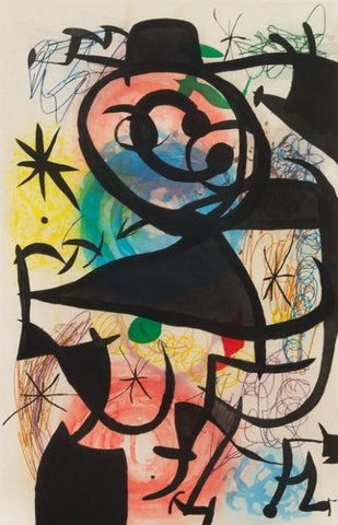 Joan Miro original etching Le Pitre Rose