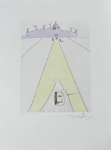 Salvador Dalí­, "Dieu, le temps, l'espace, et le Pape" from "After 50 Years of Surrealism"