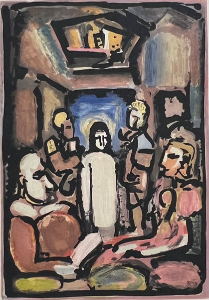 Georges Rouault, "Christ et Mammon" from The Passion