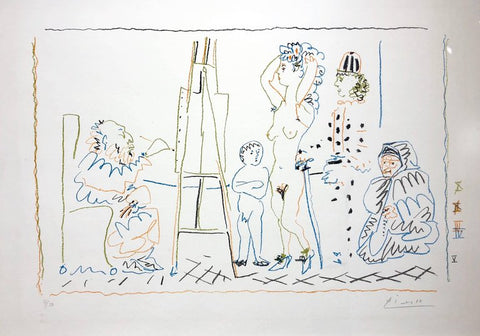 Pablo Picasso "L 'Atelier du Vieux Peintre"