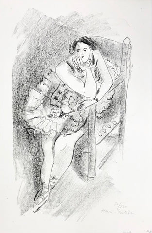 Henri Matisse "D.483 (Dancer on Wooden Armchair) from Dix Danseuses"