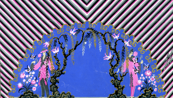 Erte original gouache painting