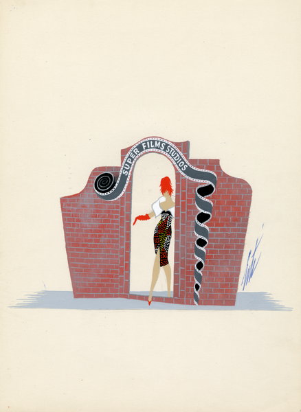 Erte original gouache painting