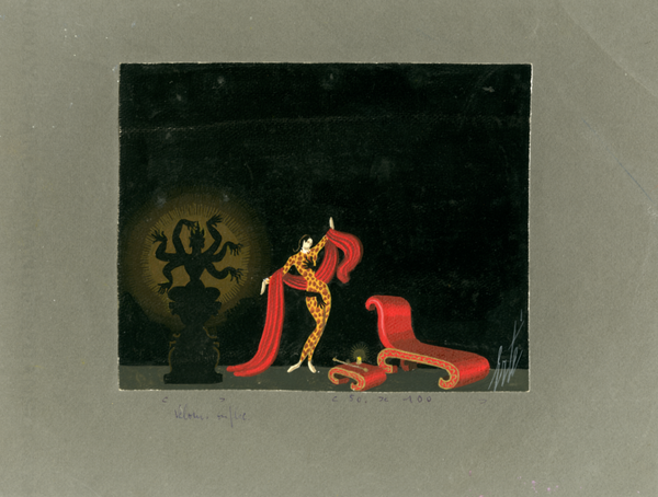 Erté "Mains noires, décor"