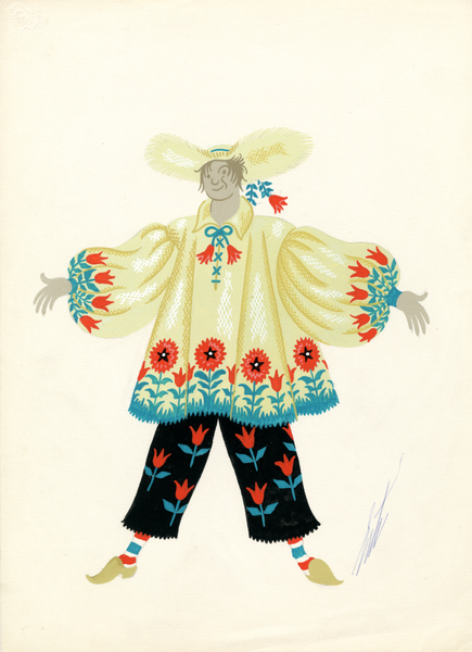 Erte original gouache painting