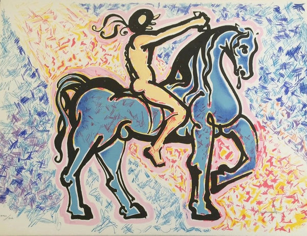 Salvador Dali "Le Cavalier" from "La Jungle Humaine Suite"