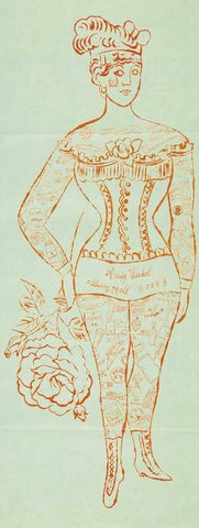 Andy Warhol Tattooed Woman offset lithograph