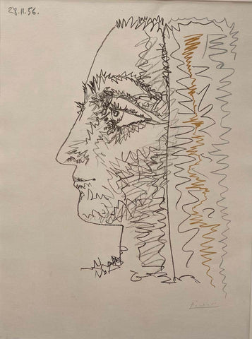 Pablo Picasso, "Three Colour Profile"