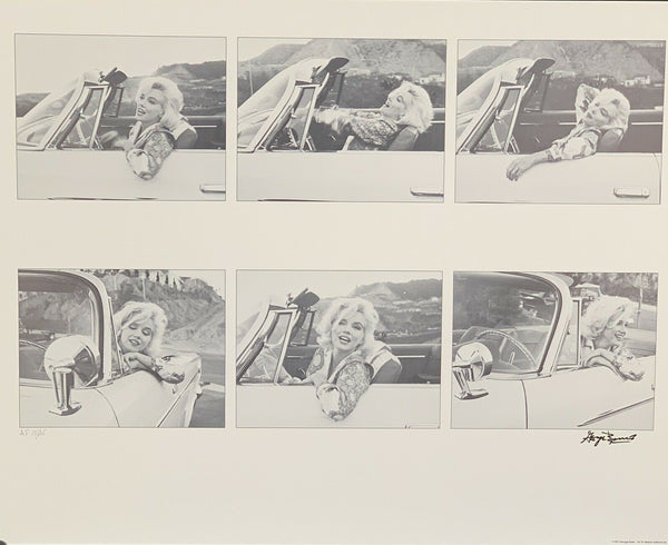 George Barris "In Her Car" - Hand Signed Photo Lithograph