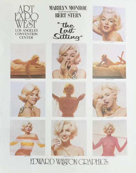 Bert Stern Marilyn Monroe photolithograph poster
