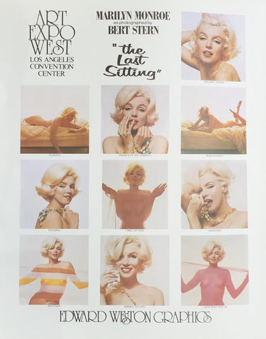Bert Stern Marilyn Monroe photolithograph poster